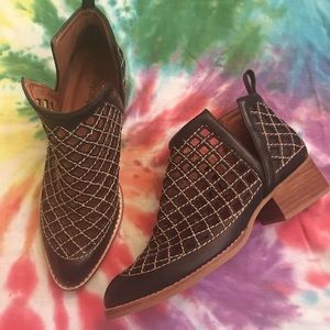 Jeffrey Campbell Taggart leather booties